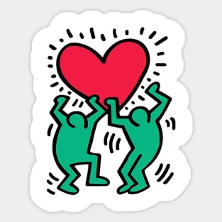 Retro 80s Loves Sticker